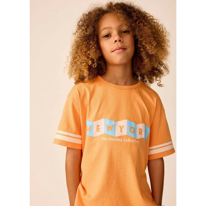Organic Weekend Tee in Overtime Orange