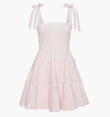 The Ribbon Charlotte Nap Dress - Pink Variegated Stripe