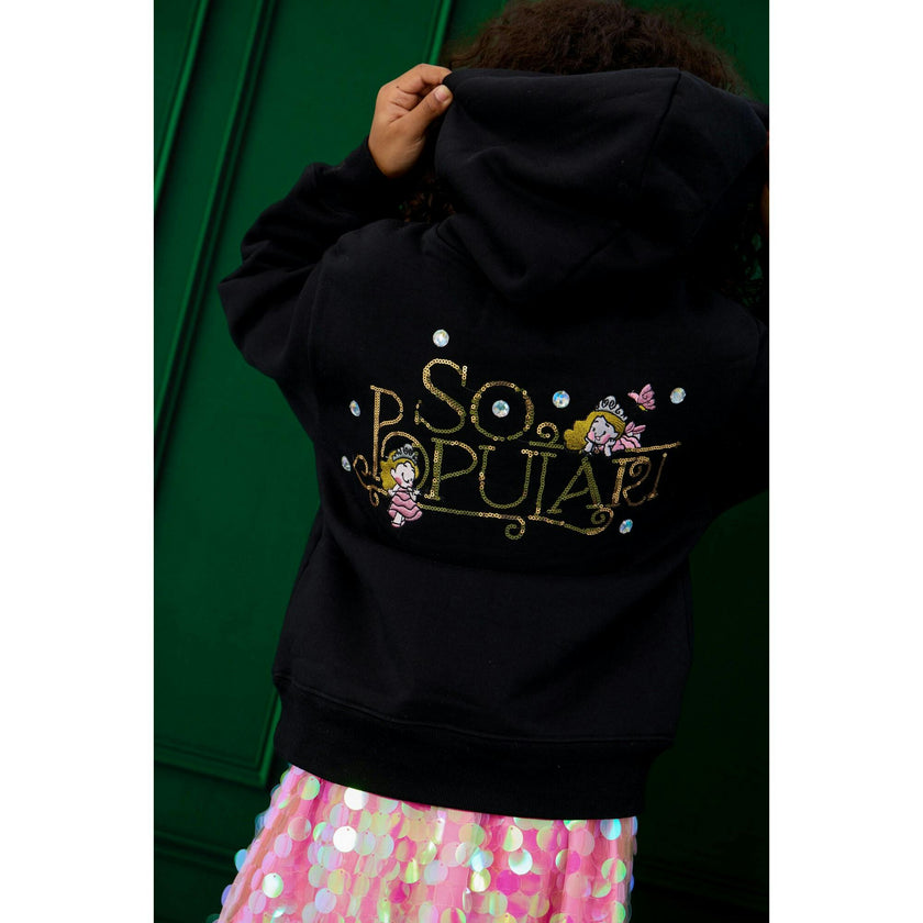 So Popular Hoodie Black