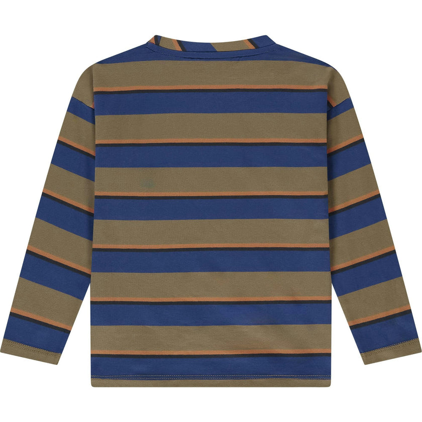 Multicolor Stripe Long Sleeve T-Shirt