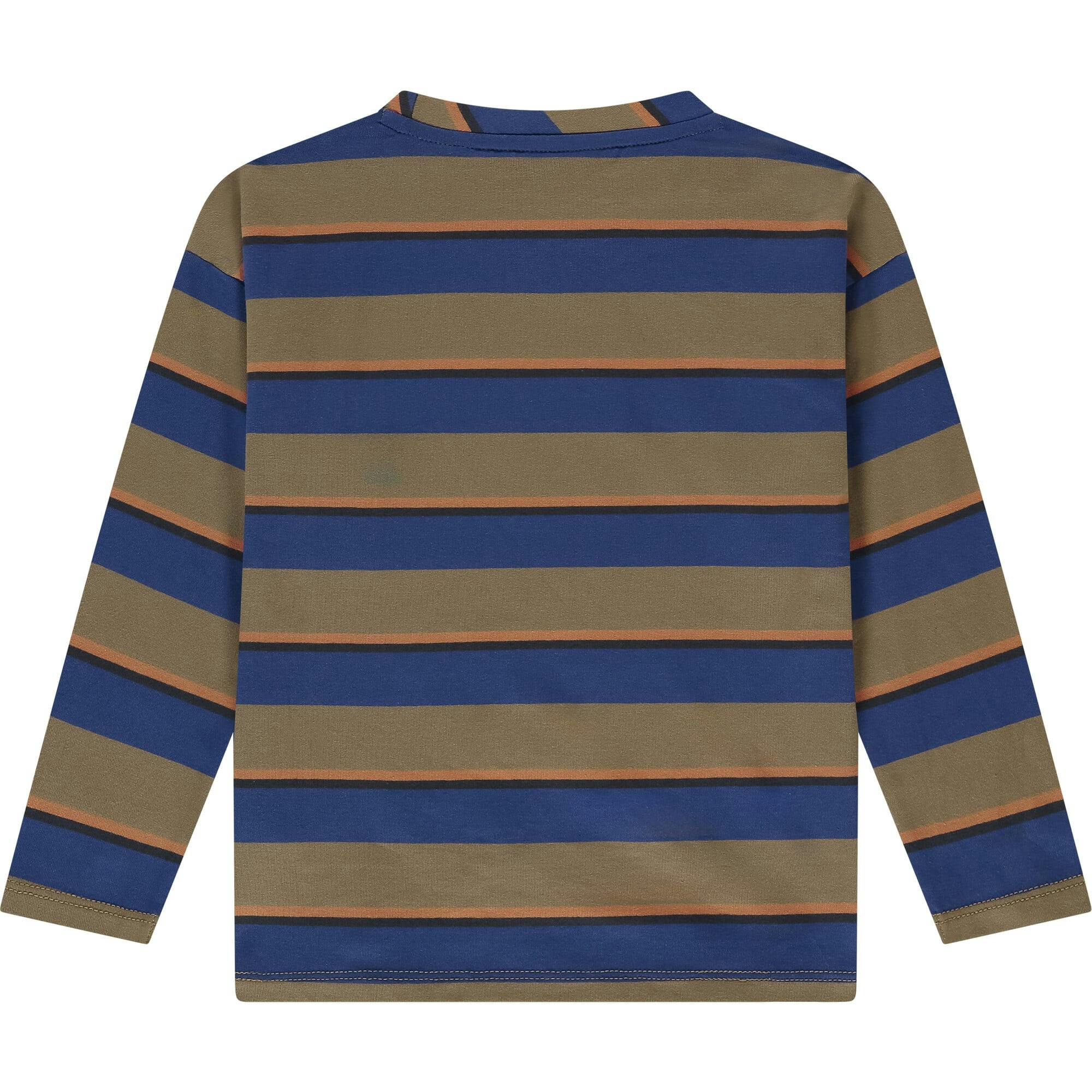 Multicolor Stripe Long Sleeve T-Shirt