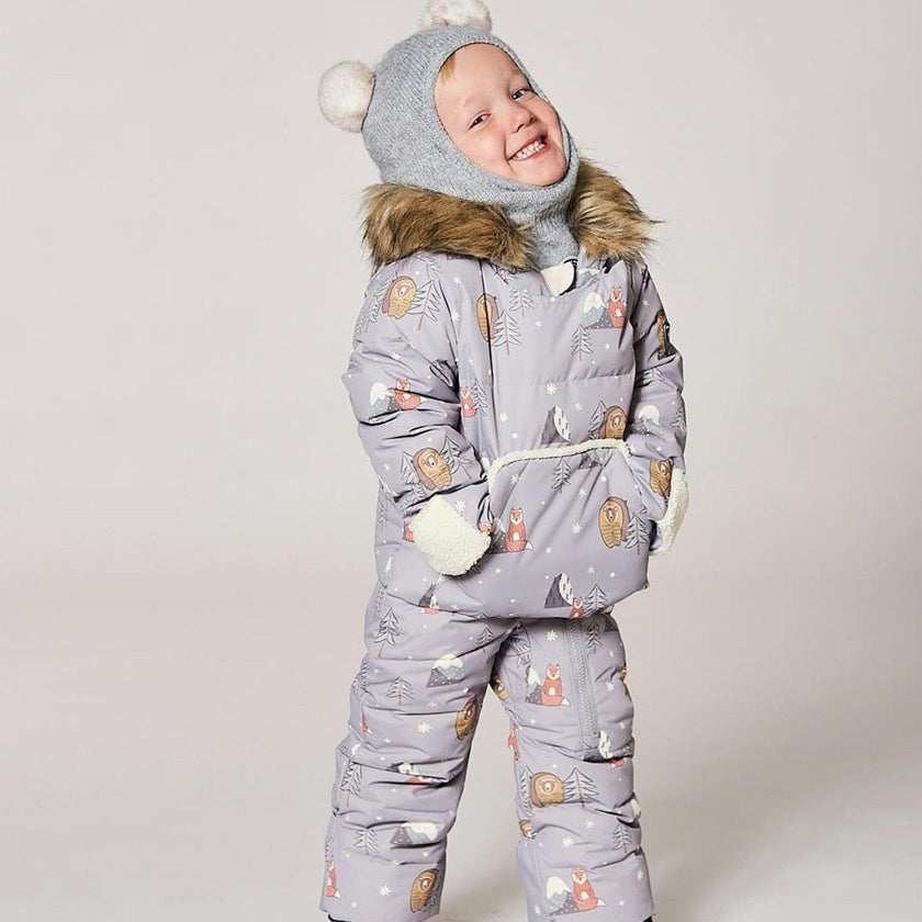 One-Piece Baby Snug Snowsuit Designed for Car Seat