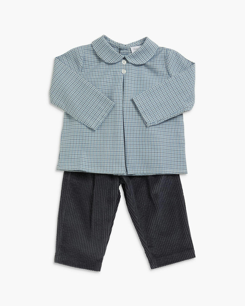 Darius Shirt Vintage Blue Check
