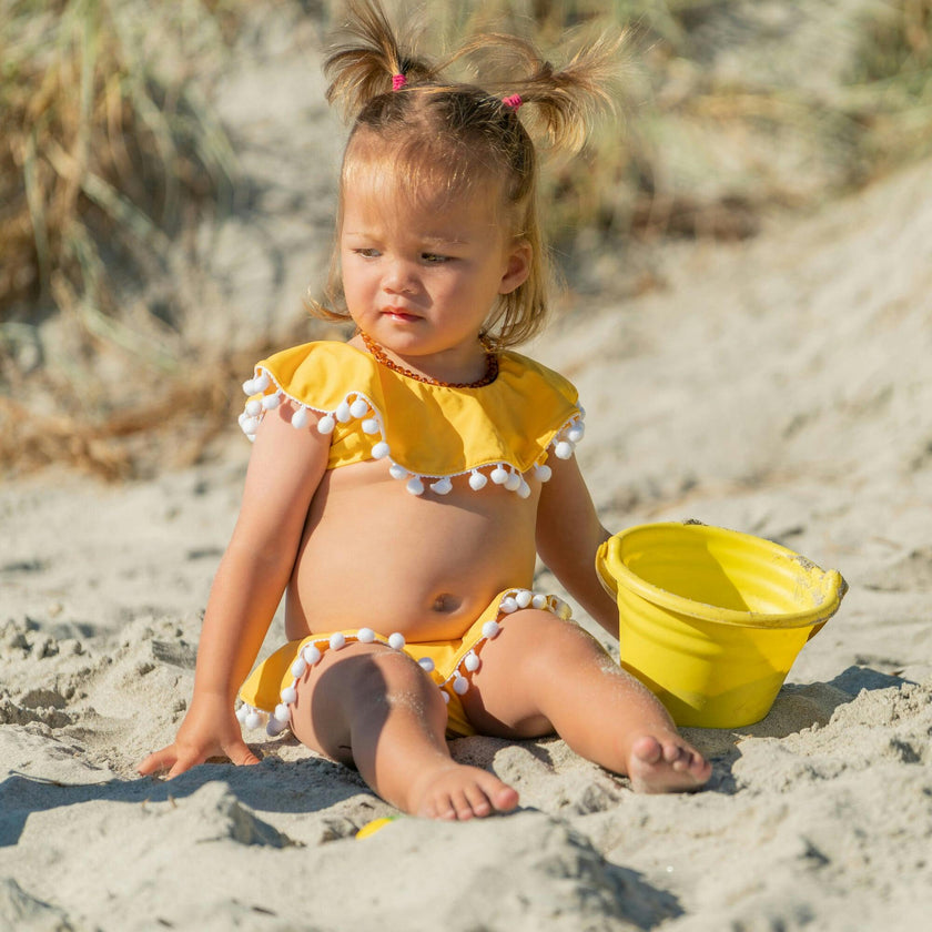 Hello Yellow Flounce Bikini