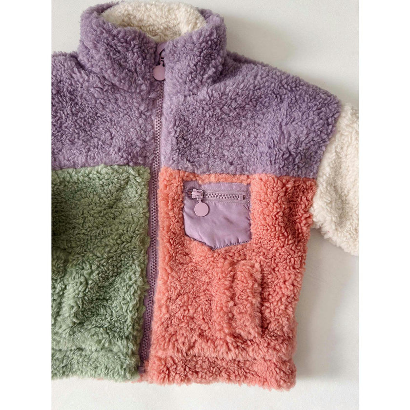 Color Block Fleece Jacket