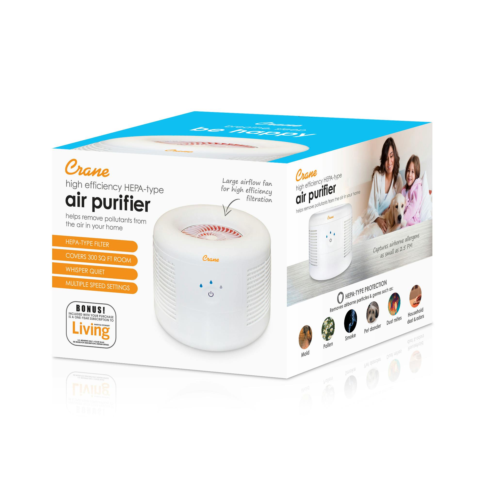 Air Purifier with HEPA, For Small Rooms