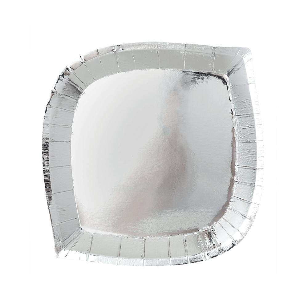 Posh Silver Fox Plates - 2 Size Options