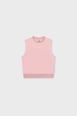 Cotton Sleeveless Sweatshirt