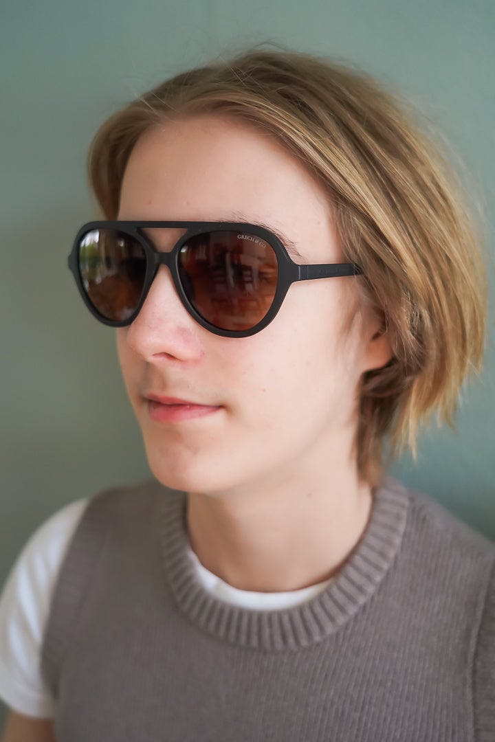 Aviator | Polarized Sunglasses | Adult | 15+ Y | Black