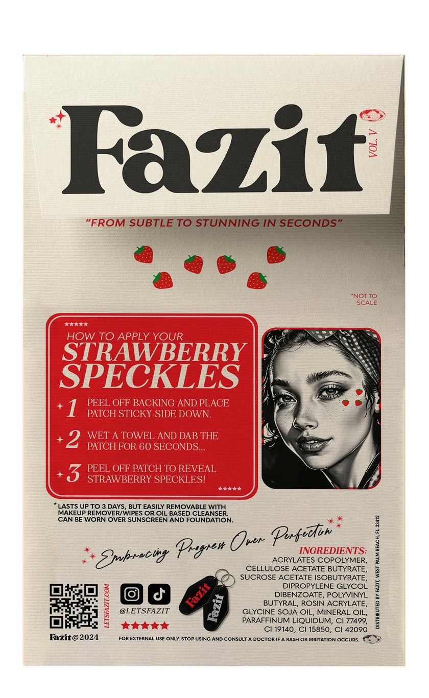 Strawberry Speckles Makeup Patches
