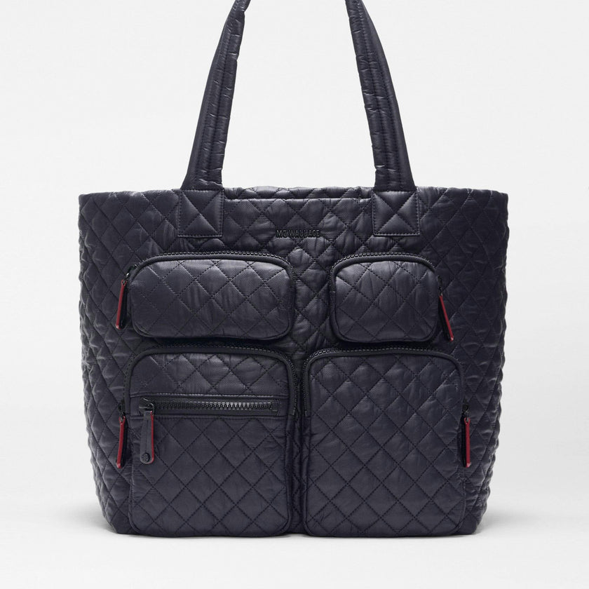 Black Medium Metro Travel Tote