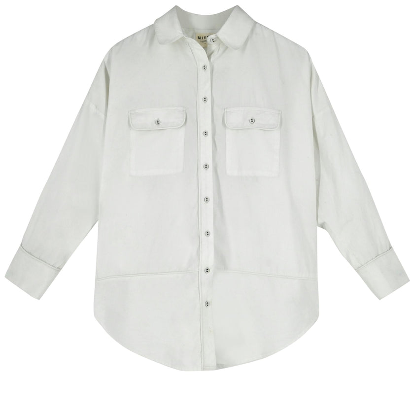 Kyoto Shirt in White Poplin