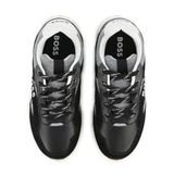 Black Branded Athletic Sneakers