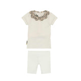 Scalloped Collar Two Piece Set