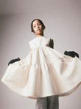 Electra Apron Dress White
