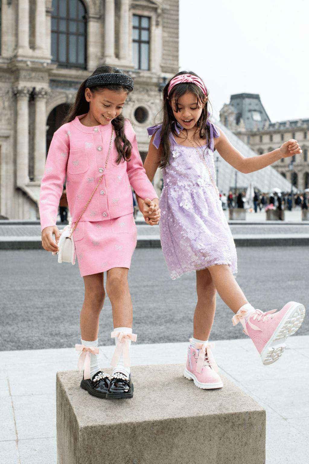 Lavender Daisy Sequin Dress