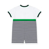 Stripe Knit Shortall with Tennis Rackets