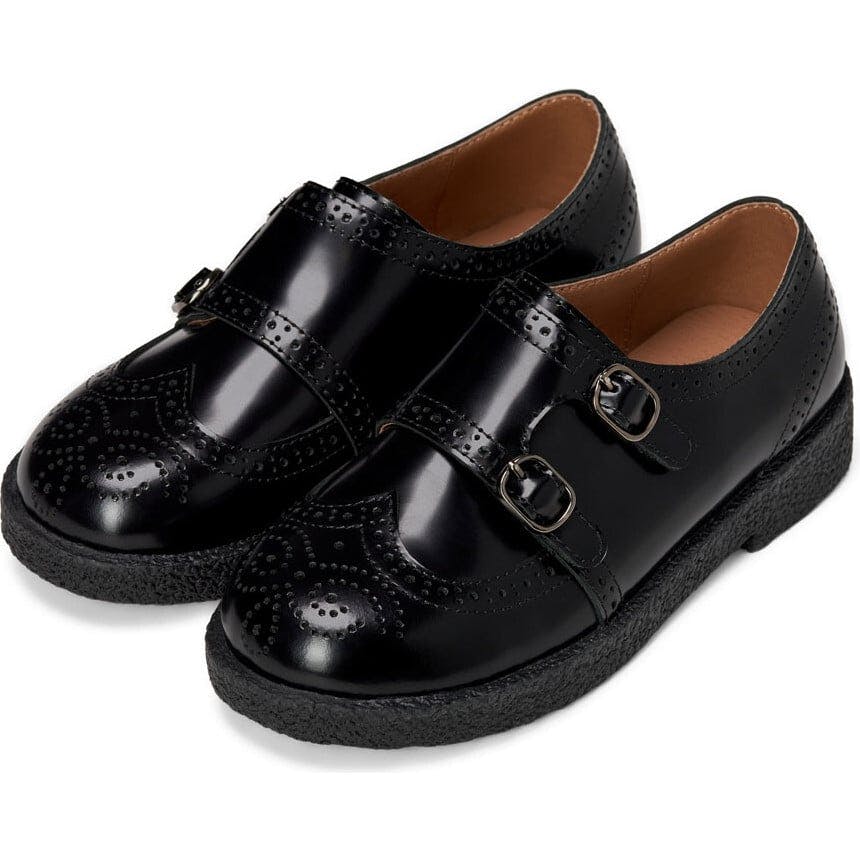 Alsa Glossy Doubled Buckle Brogues Shoes
