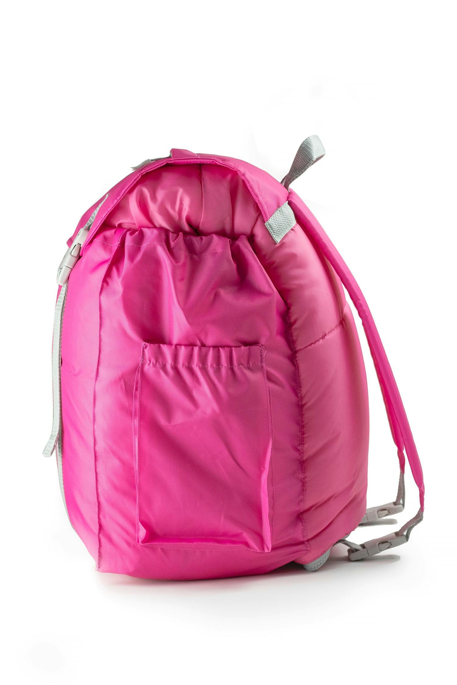 Sleep-n-pack: Packable Sleeping Bag, Big Kid 7-12+ yrs - Hibiscus Pink/Coconut Sherpa