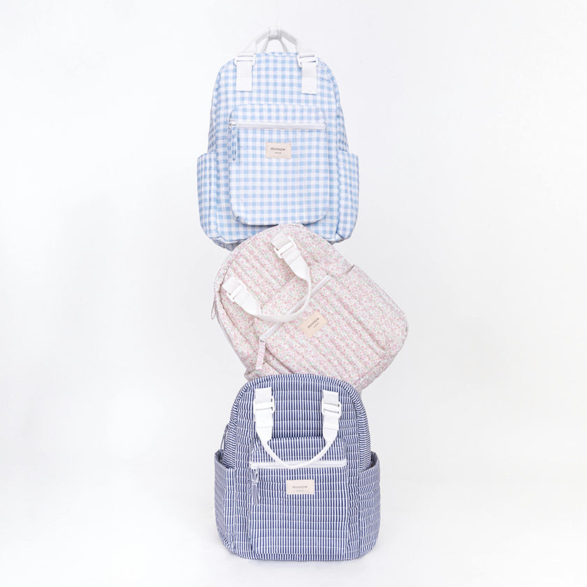 Navy Stripe Everyday Coated Backpack
