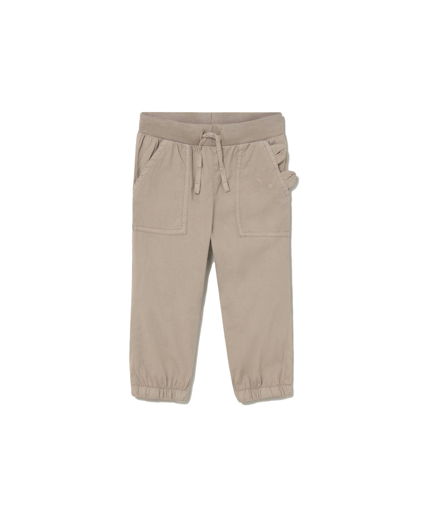 Beige Joggers Baby With Pockets