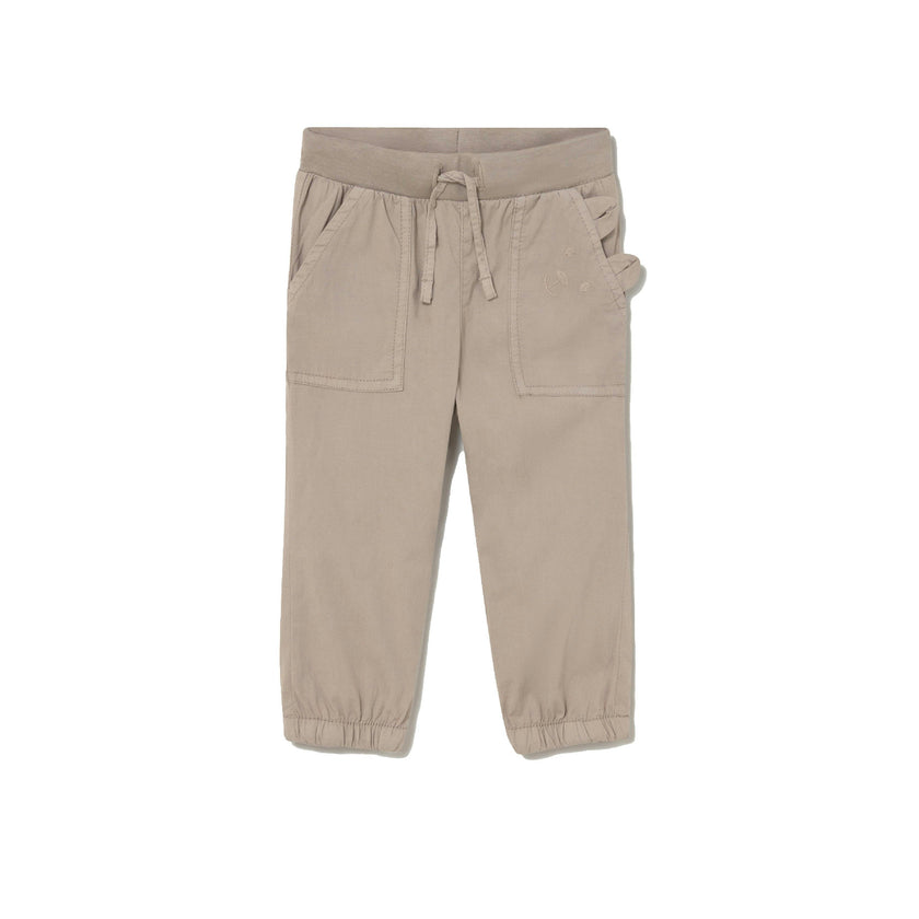 Beige Joggers Baby With Pockets