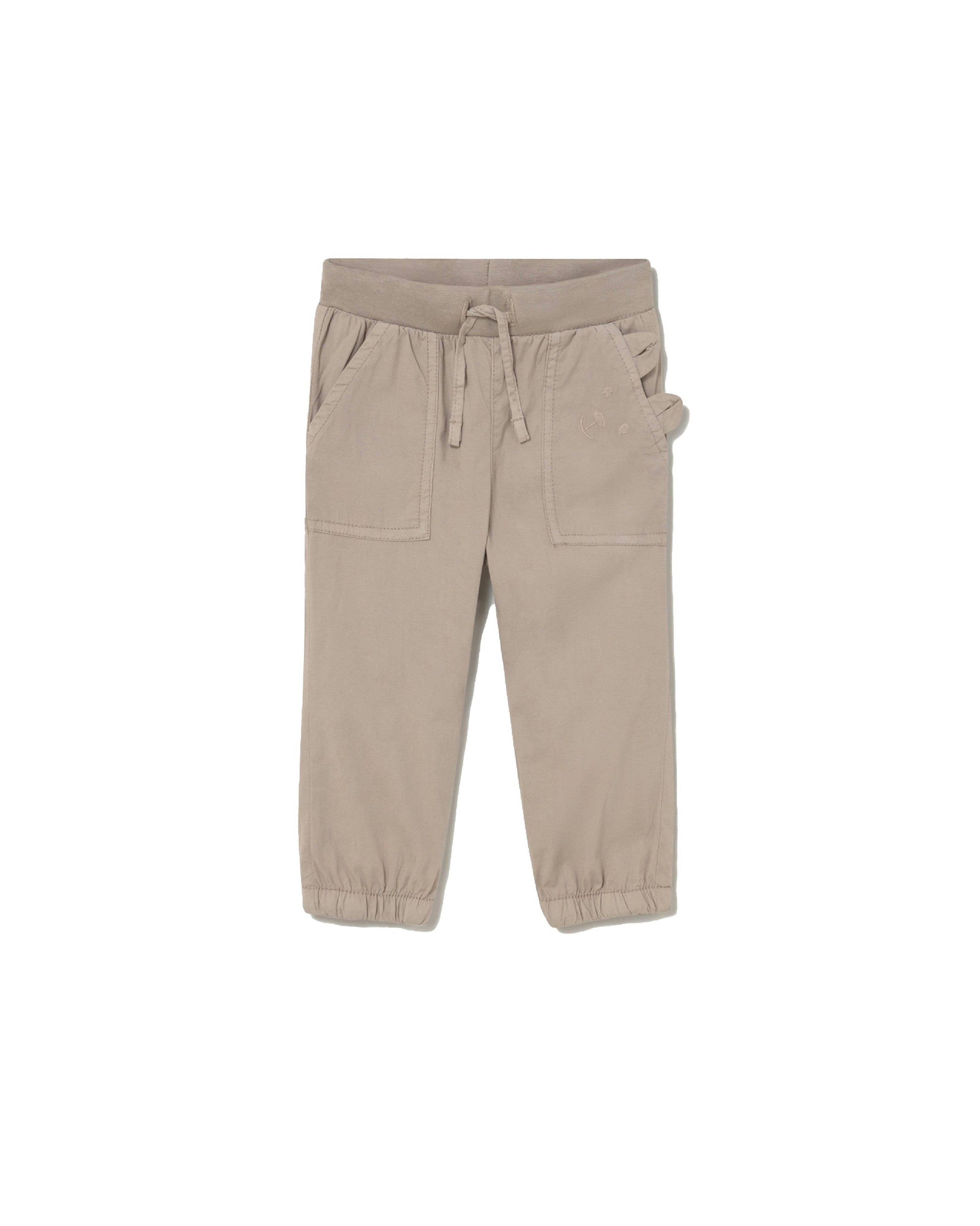 Beige Joggers Baby With Pockets
