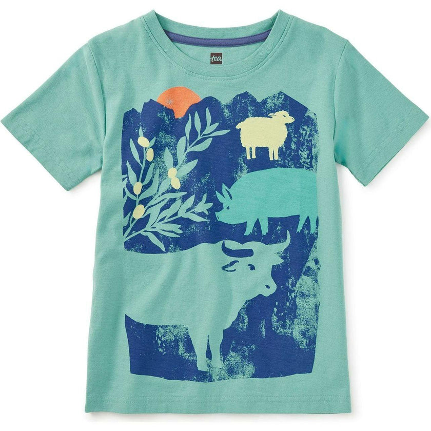 Iberian Farm Graphic Tee, Green