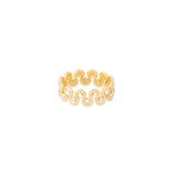 Found Squiggle Ring - Diamond