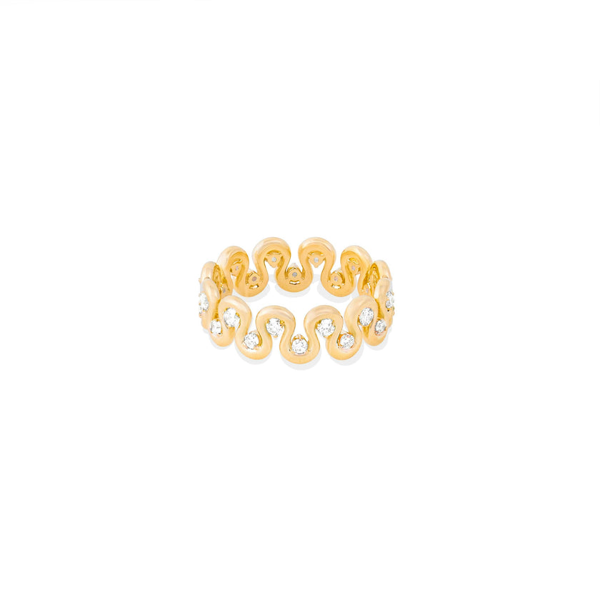 Found Squiggle Ring - Diamond