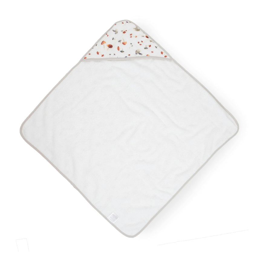 Infant Hooded Towel - Mushrooms