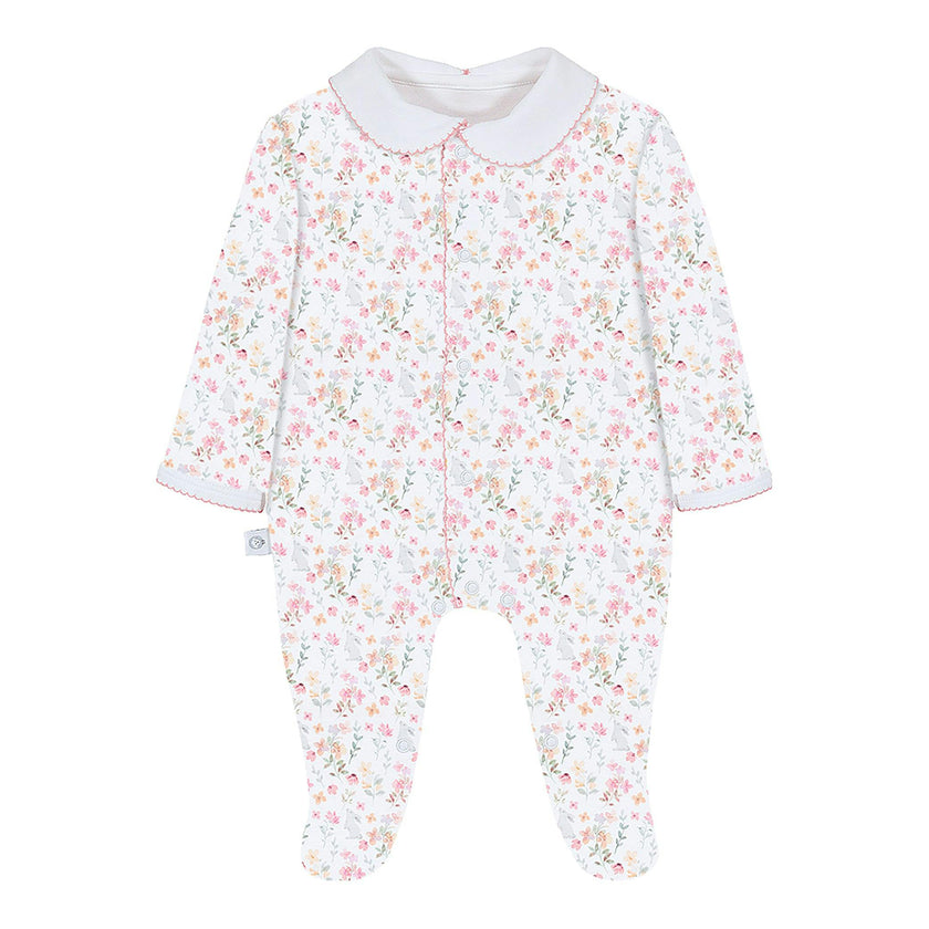 Winter Flowers Pima Baby Pajama