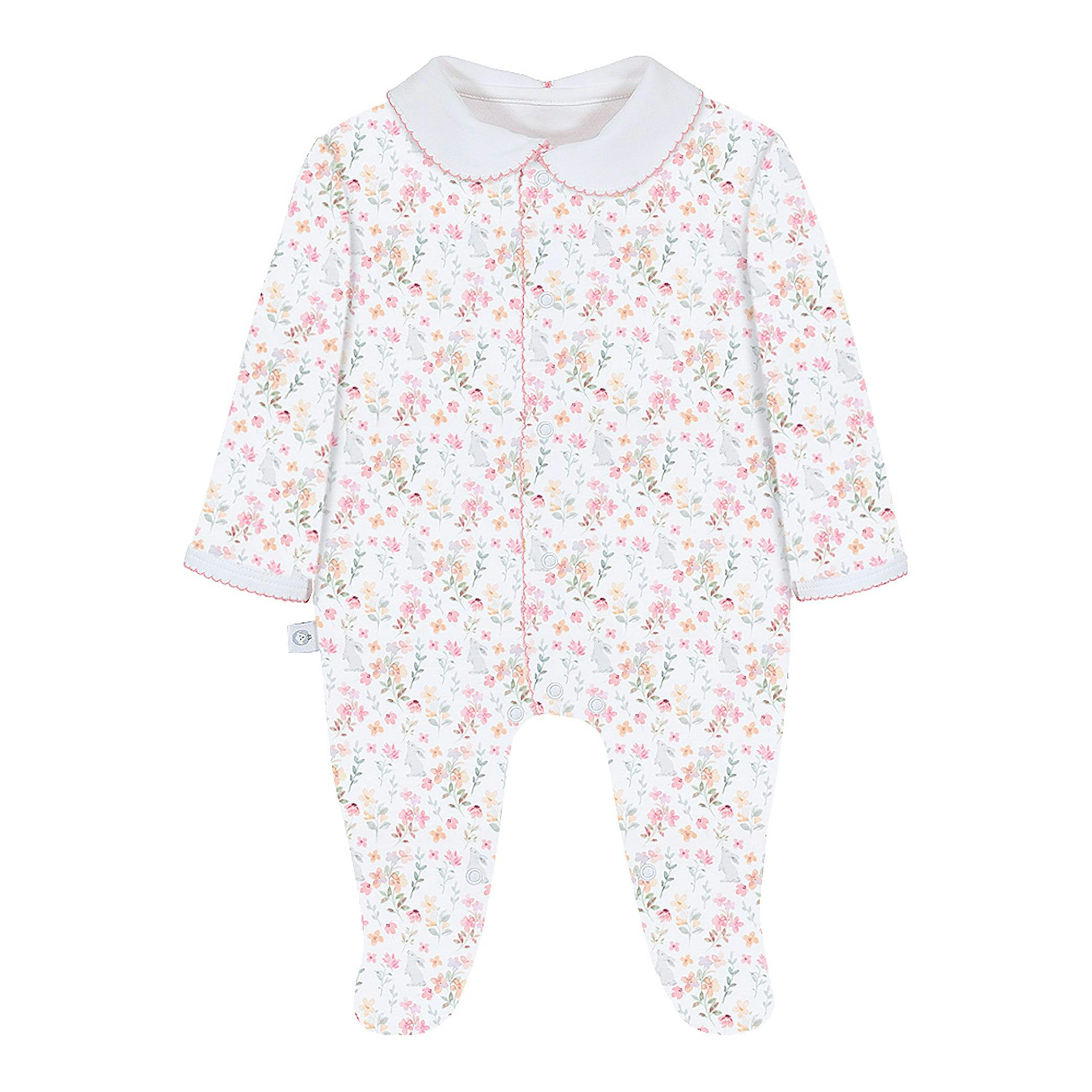 Winter Flowers Pima Baby Pajama
