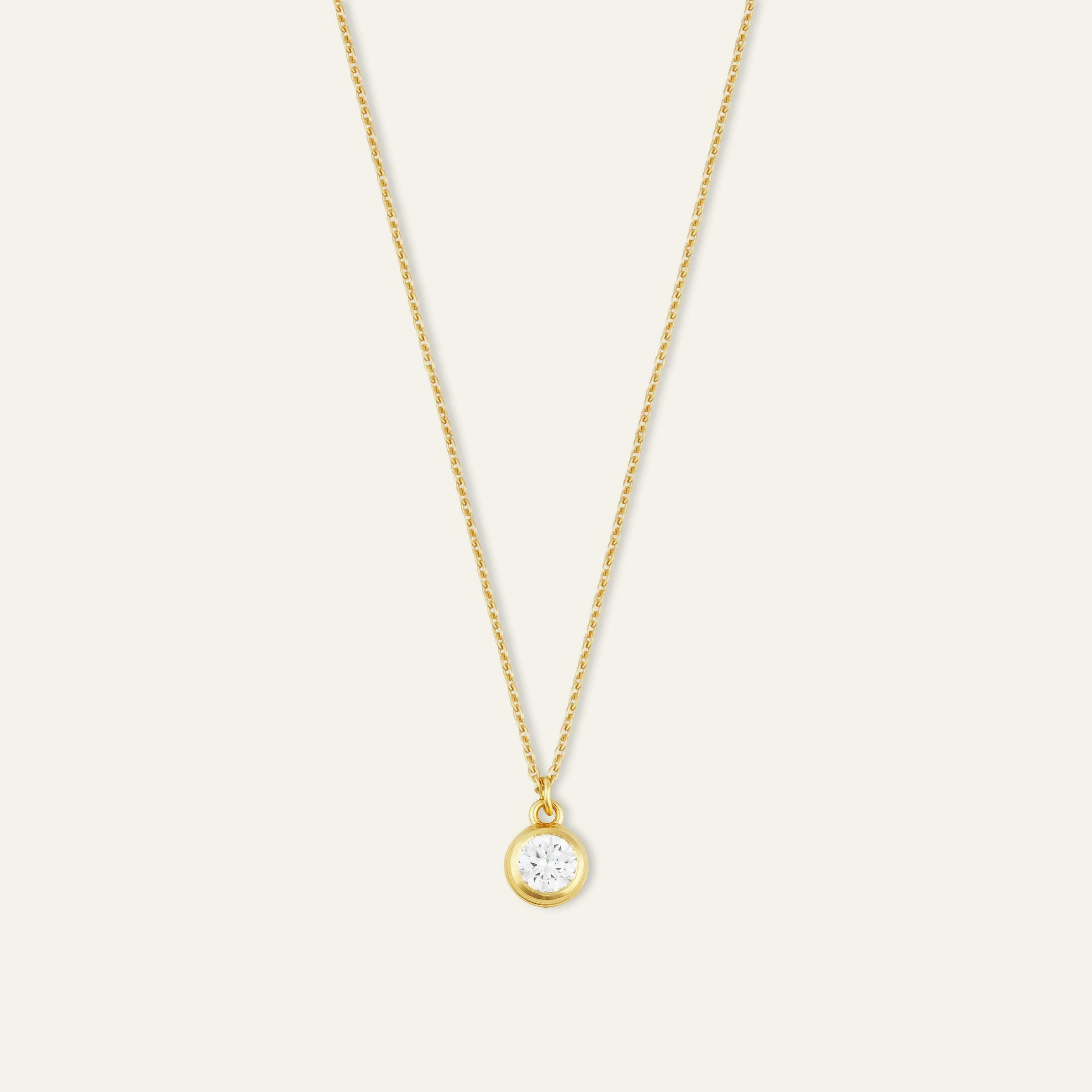 Dainty Bezel Necklace