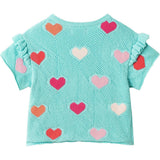 Girls Heart Crochet Set | Aqua Hearts