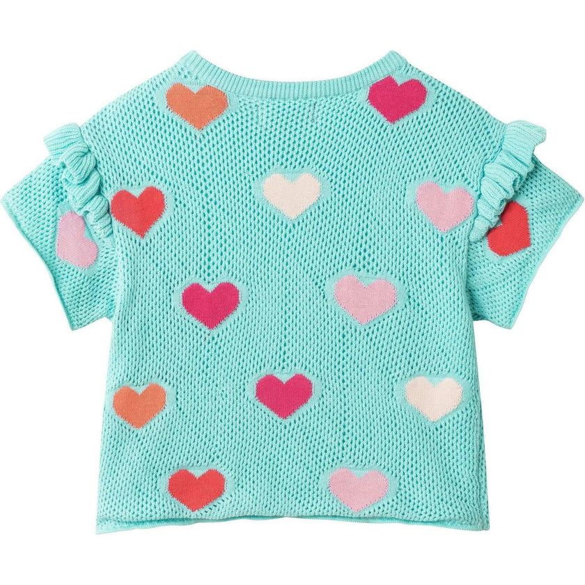 Girls Heart Crochet Set | Aqua Hearts