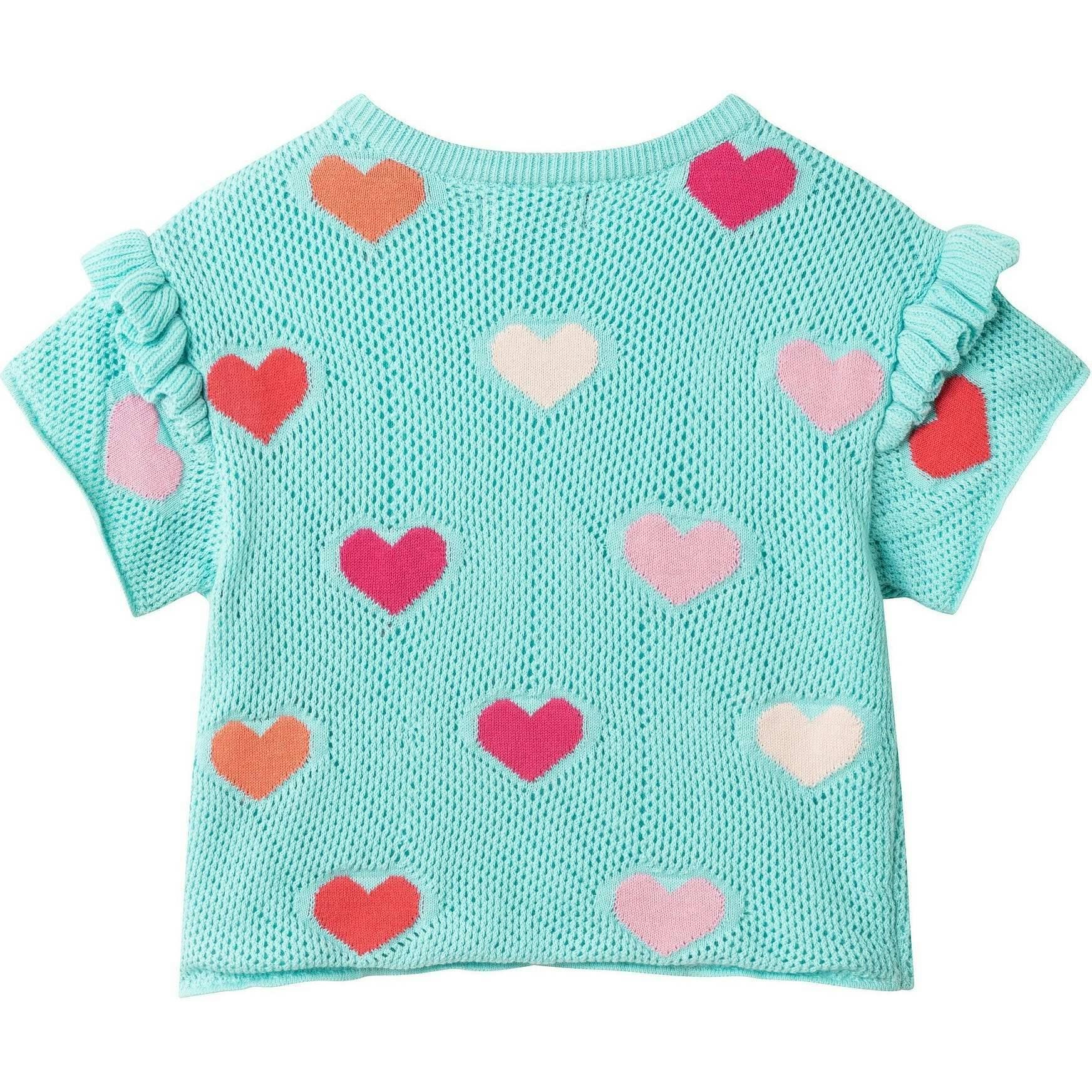 Girls Heart Crochet Set | Aqua Hearts