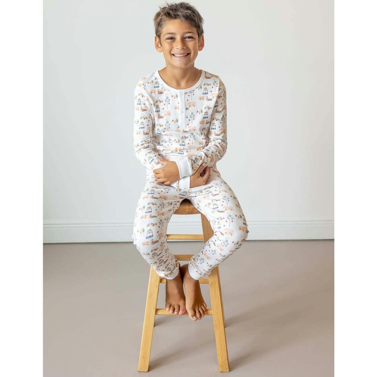 Forest Adventure Pima Long Pajama Set