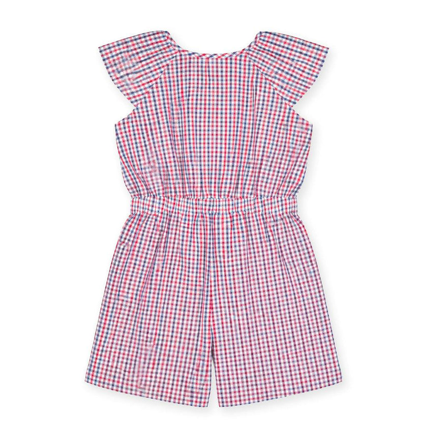 Plaid Seersucker Romper