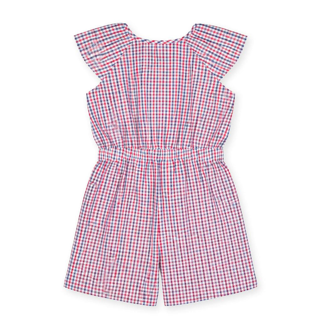 Plaid Seersucker Romper