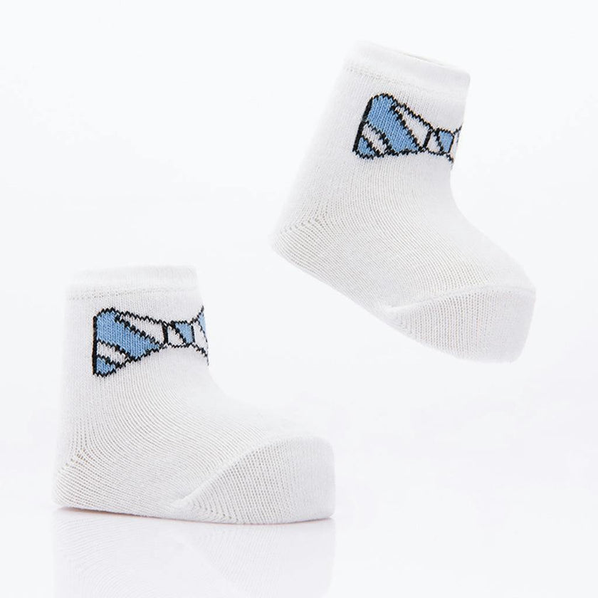 Navy 3pc Bow Tie Socks Set