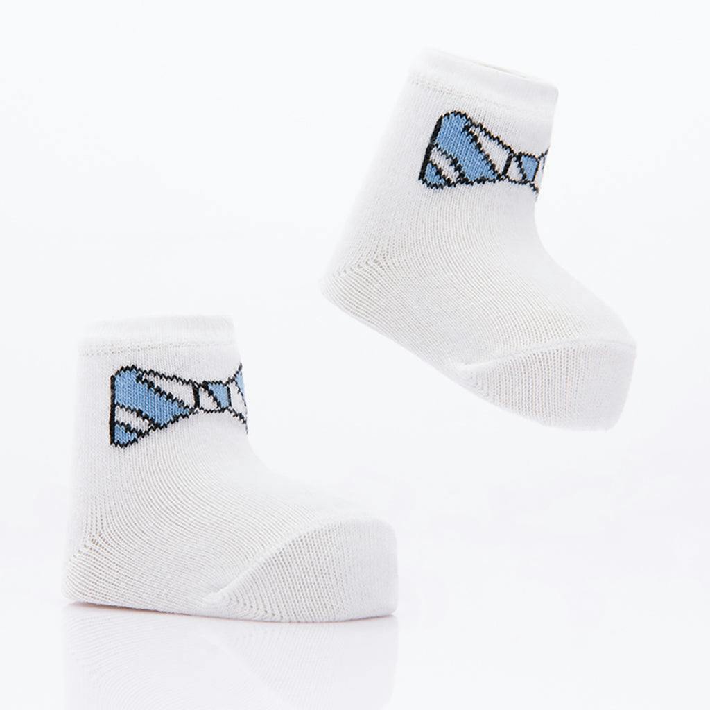 Navy 3pc Bow Tie Socks Set