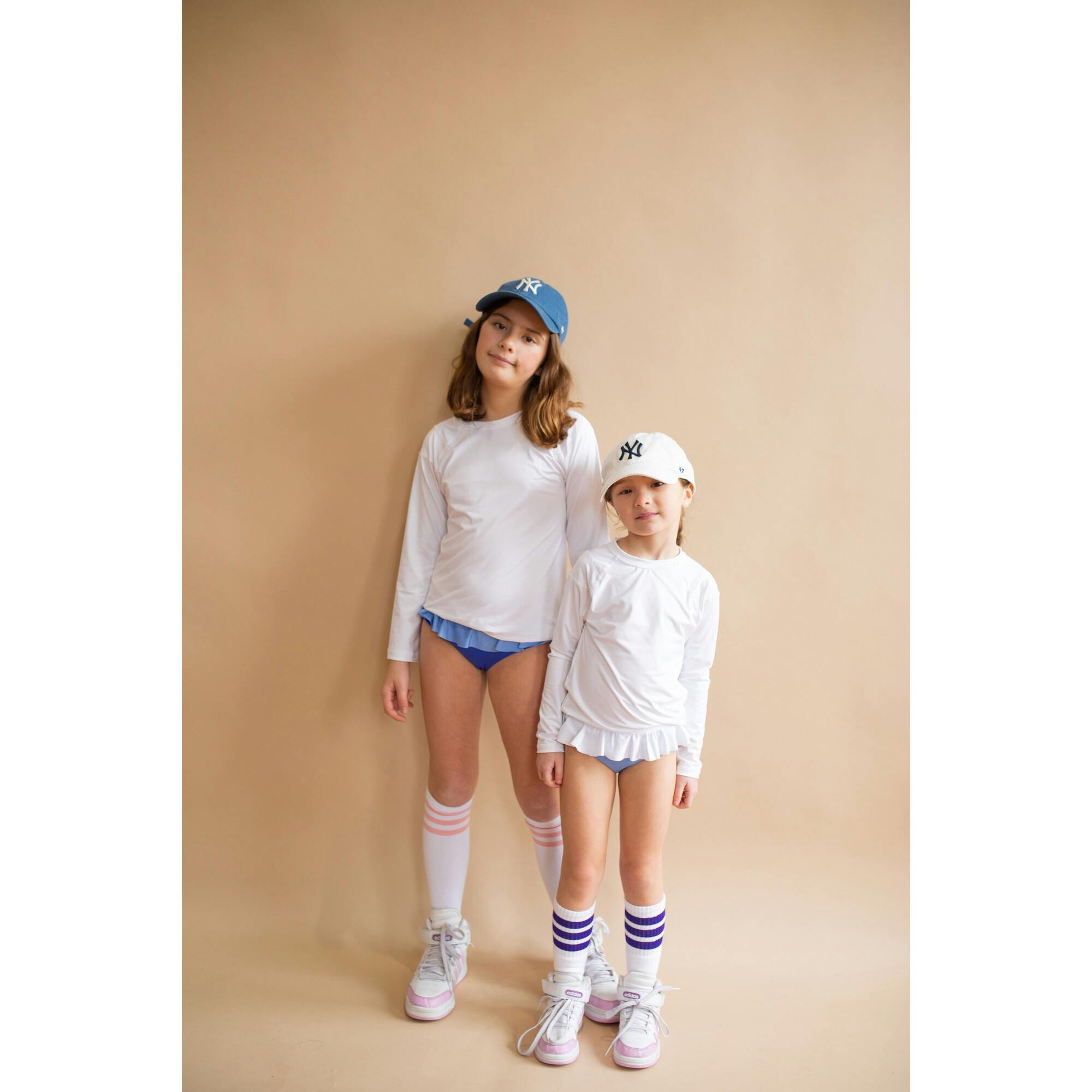 Ruffled Bikini Bottom Duo, Blue Deep (set Of 2)