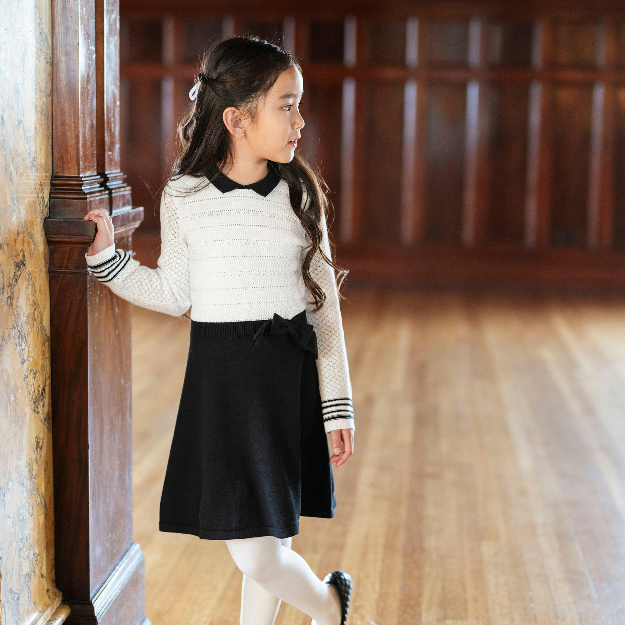 Organic Peter Pan Collar Sweater Dress