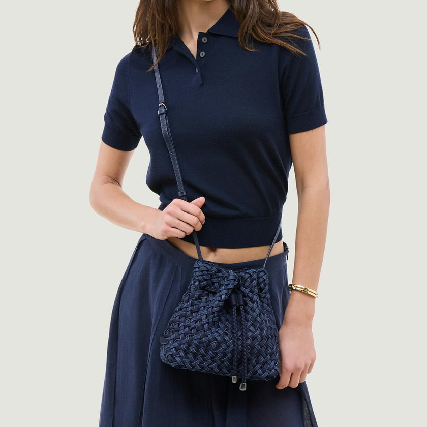 Gramercy Bucket Double Weave Denim | Indigo