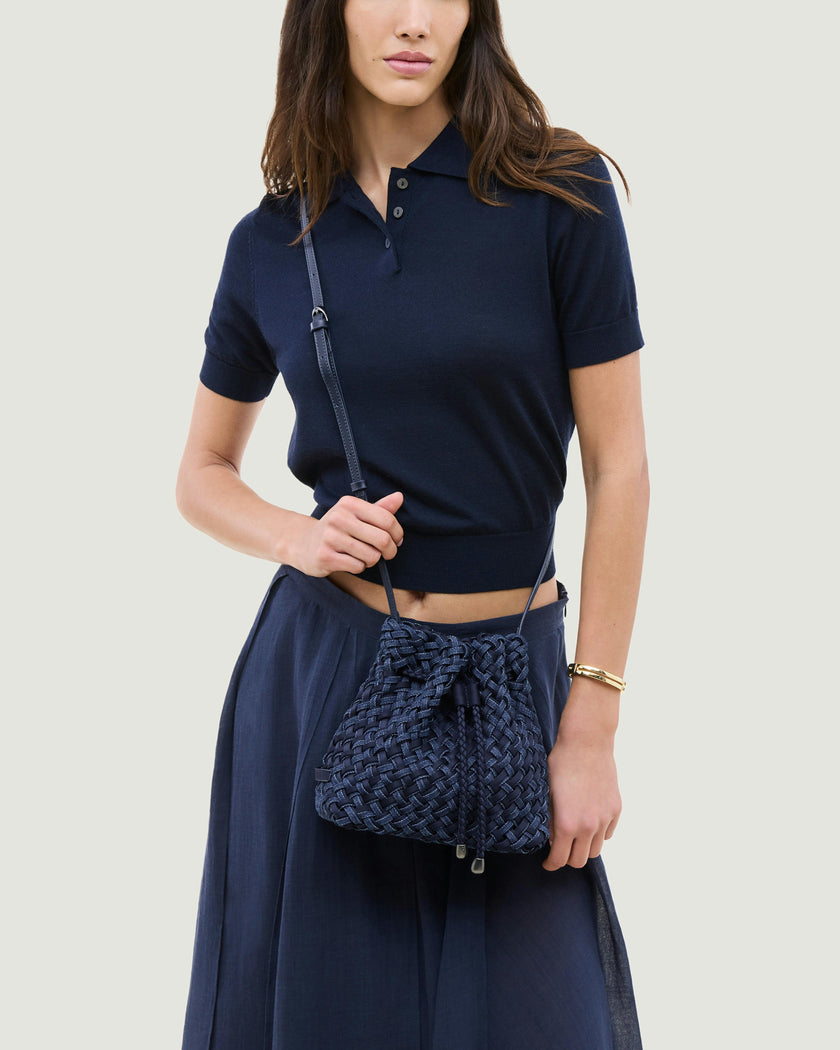 Gramercy Bucket Double Weave Denim | Indigo
