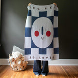 You Are So Loved Knit Mini Blanket