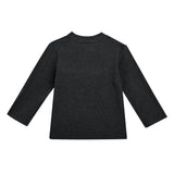 Gray Knit Long Sleeve Tee