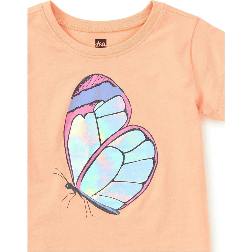 Shimmery Graphic Tee, Red