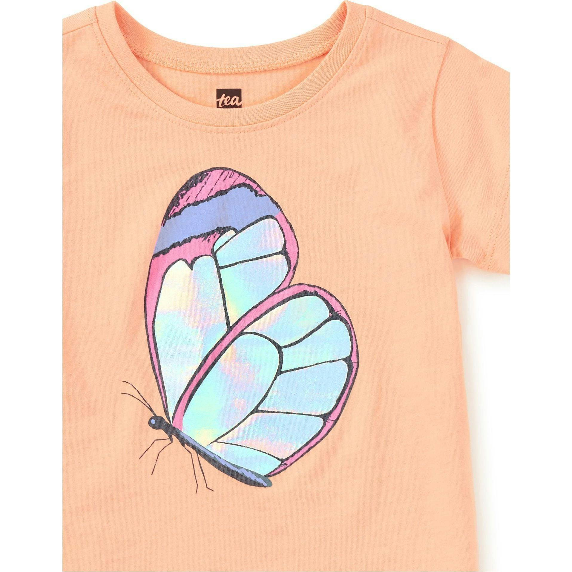 Shimmery Graphic Tee, Red